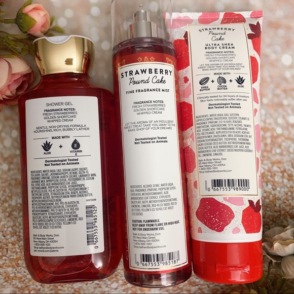 ‼️SOLD‼️Bath and body works strawberry pound cake - Picture 3 of 3